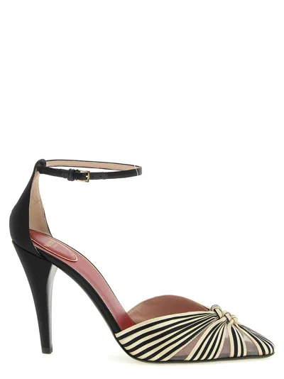 Valentino Garavani Annine Pumps In Satin In Multi