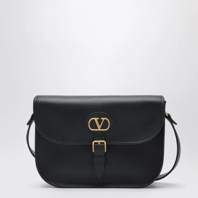 Valentino Garavani Antibes Leather Crossbody Bag Adjustable Strap In Black