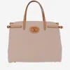 Valentino Garavani Antibes Canvas Medium Shopping Bag In Beige