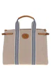 Valentino Antibes Striped Top Handles Handbag In Multicolor