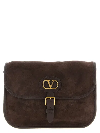 Valentino Garavani Antibes Shoulder Bag In Brown
