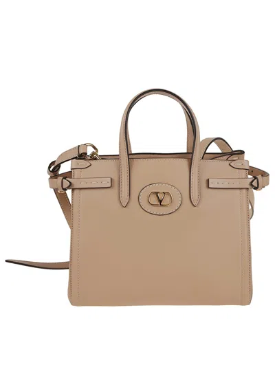 VALENTINO GARAVANI VALENTINO GARAVANI ANTIBES SMALL CALFSKIN TOTE
