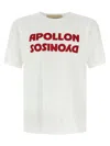 Valentino Cotton T-shirt Wuth Apollon Dyonisos Graphic Print In White