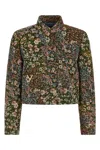 Valentino Vlogo Floral Jacquard Single-breasted Jacket In Multi