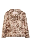 Valentino Veste En Après L'hiver Matelassé Rose Lurex Femme Latte/rose Lurex 50 In Latte