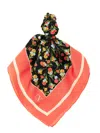 Valentino Apres Lhivier Print Scarf In Orange