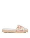 Valentino Garavani Woman Espadrilles Ivory Size 7 Textile Fibers In White