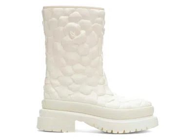 Pre-owned Valentino Garavani Garavani Atelier Sneakers Rose Edition Rainboot (women's) Sneakers In White