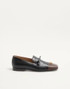 Valentino Babouchoes V-logo Tassel Loafers In Black
