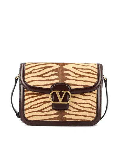 Valentino Garavani Bags In Beige/brown/oak Brown