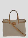 Valentino Antibes Medium Canvas Shopping Tote Bag