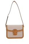 Valentino Garavani Women Two-tone Canvas And Leather 9to5 Shoulder Bag