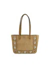 Valentino Garavani Nellcote Mini Suede Leather Tote Bag In Nude