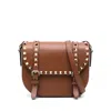 Valentino Leather Shoulder Bags In Brown