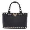 Valentino Rockstud Mini Tote Bag With Chain Strap