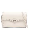 Valentino Rockstud Shoulder Bag In White