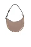 Valentino Rockstud Mini Grainy Leather Hobo Bag