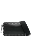 Valentino Rockstud Zip Up Messenger Bag