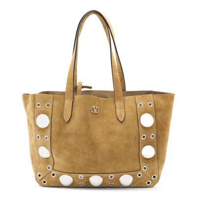 Valentino Garavani Large Nellcôte Eyelet-embellished Tote Bag