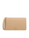 Valentino Womens Rose Sand Vlogo Signature Leather Mini Shoulder Bag In Brown