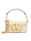 Valentino White Loco Small Shoulder Bag In White