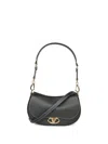 Valentino Ohval Small Shoulder Bag In Black
