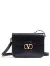 Valentino Garavani Garavani 9to5 Smooth Calfskin Shoulder Bag In Black