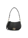 Valentino Ohval Small Shoulder Bag In Black