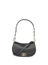 Valentino Ohval Small Shoulder Bag In Black