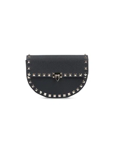 Valentino Garavani Rockstud Mini Bag In Black