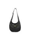 Valentino Hoboho Small Shoulder Bag With Studded Strap In Black