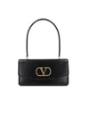 Valentino Vain Bag With Handle In Leather In Black
