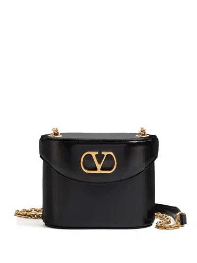 Valentino Garavani Vain Vanity Bag In Shiny Calfskin Woman Black Uni