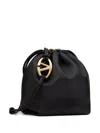 Valentino Vlogo Signature Drawstring Bag In Black