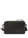 Valentino Rockstud Crossbody Bag In Black