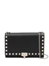 Valentino Rockstud Crossbody Bag In Black
