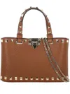 Valentino Mini Bag Rockstud In Brown