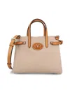 Valentino Small Antibes Canvas Top Handle Bag In Neutral