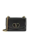 Valentino Garavani Vain Leather Crossbody Bag In Black