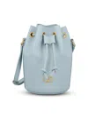 Valentino Vlogo Plaque Drawstring Bucket Bag In Multicolor