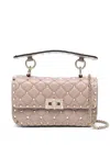 Valentino Rivet Handbag In Pink