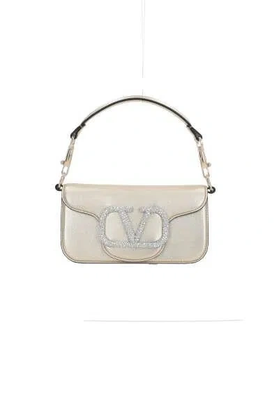 Valentino Garavani Bags In Platinum+crystal