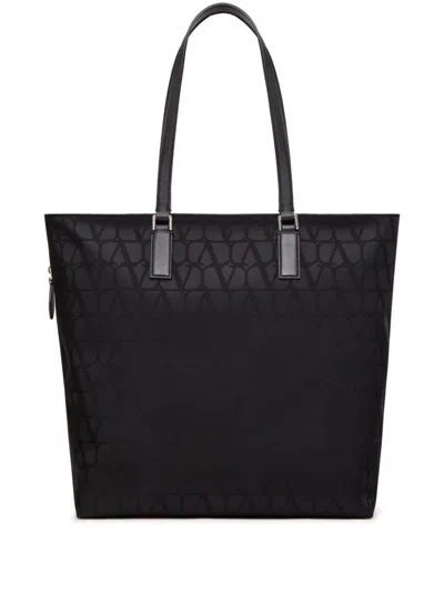 Valentino Garavani Iconographie Tote Bag In Black