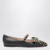 Valentino Kid Leather Bowow Ballerina Shoes