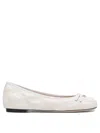 Valentino Nappa Leather Ballerinas Scarpe Basse White In White