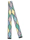 Valentino Geometric Pattern Lightweight Rectangular Scarf In Multi