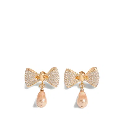 Valentino Garavani Baroque Pearl Drop Earrings In Gold