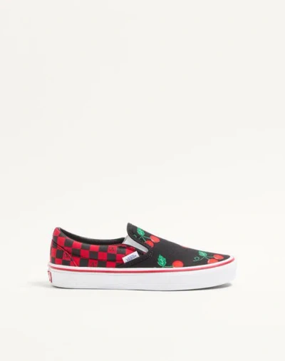 Valentino Garavani X Vans Cherryfic-print Slip-on Sneakers In Multi