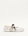 Valentino Garavani Bay By Bay Ballerina Fabric Trainer With Le Chat De La Maison Print Woman White/m