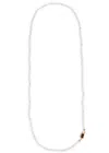 Valentino Garavani Bead-embellished Pearl Necklace In Cream